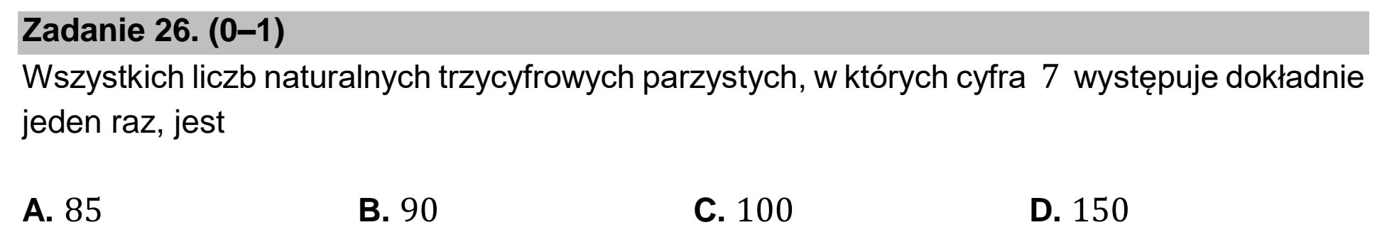 Matura próbna, marzec 2021, podgląd zadania 26