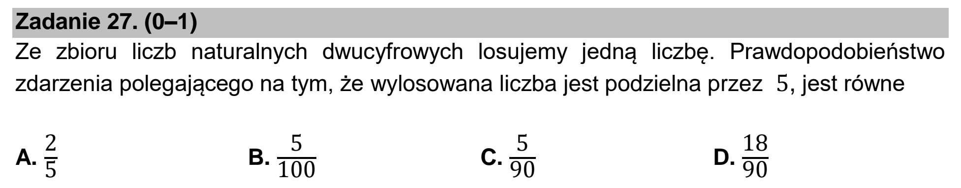 Matura próbna, marzec 2021, podgląd zadania 27