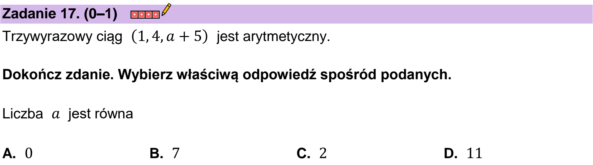 Matura dodatkowa, czerwiec 2023, podgląd zadania 17