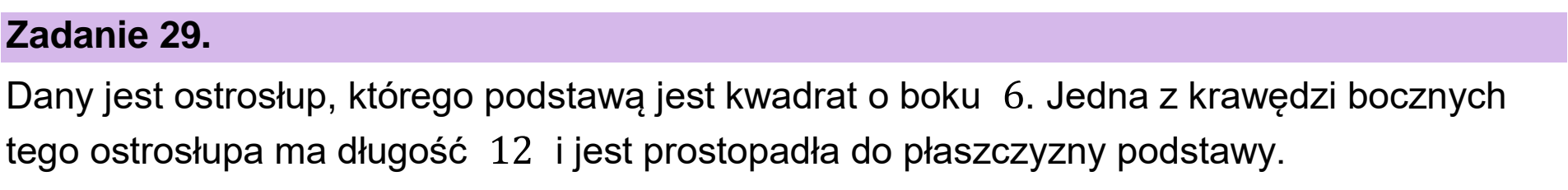 Matura dodatkowa, czerwiec 2023, wstęp zadania 29