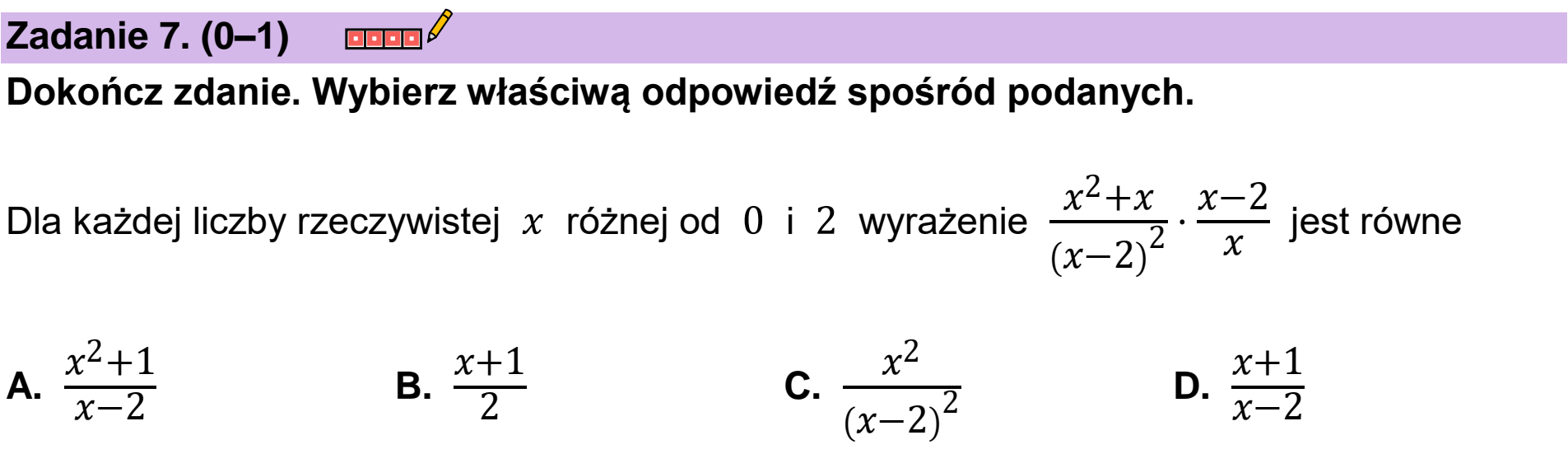 Matura dodatkowa, czerwiec 2023, podgląd zadania 7