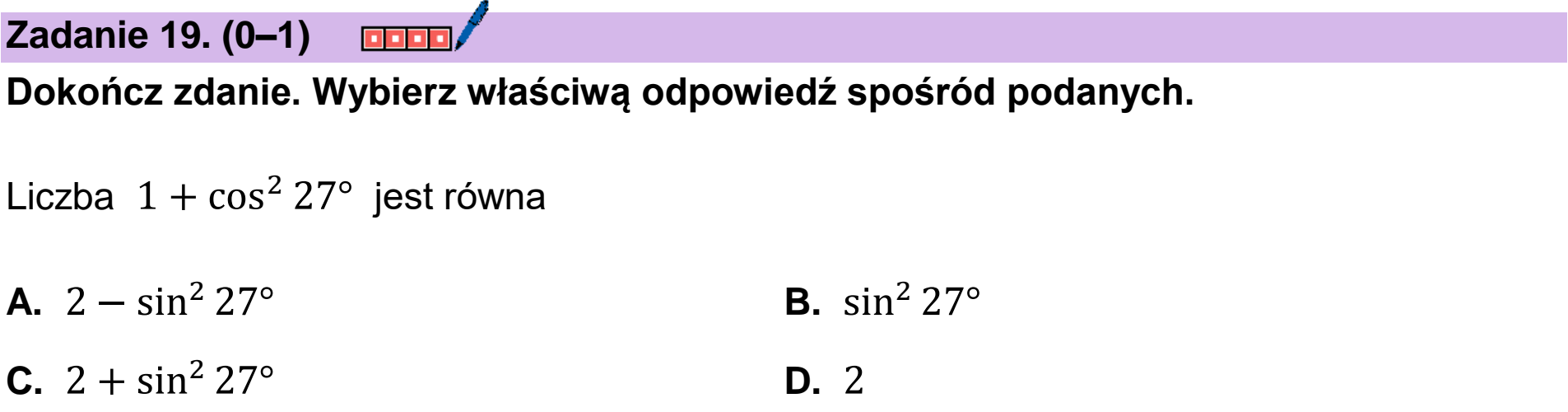 Matura dodatkowa, czerwiec 2024, podgląd zadania 19