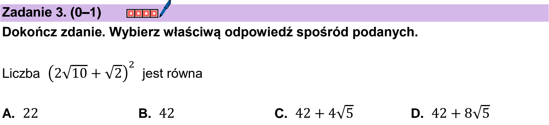 Matura dodatkowa, czerwiec 2024, podgląd zadania 3