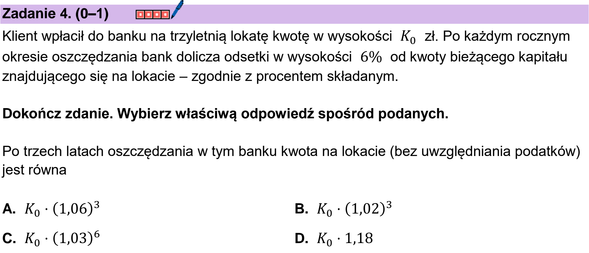 Matura dodatkowa, czerwiec 2024, podgląd zadania 4