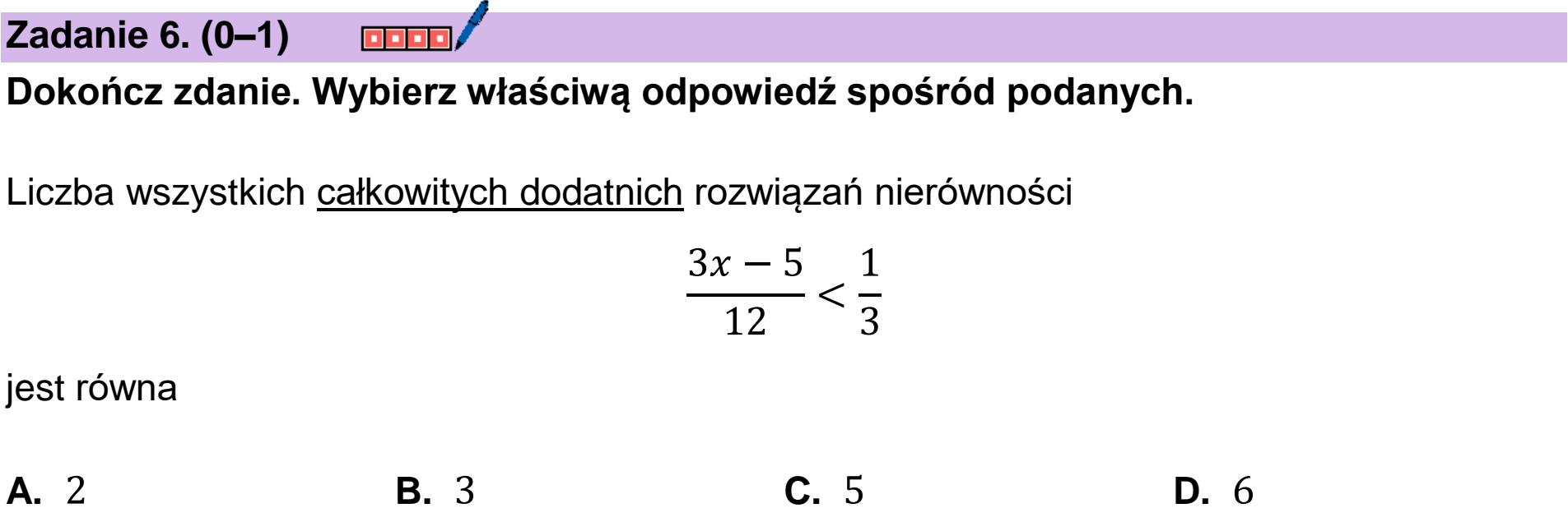 Matura dodatkowa, czerwiec 2024, podgląd zadania 6