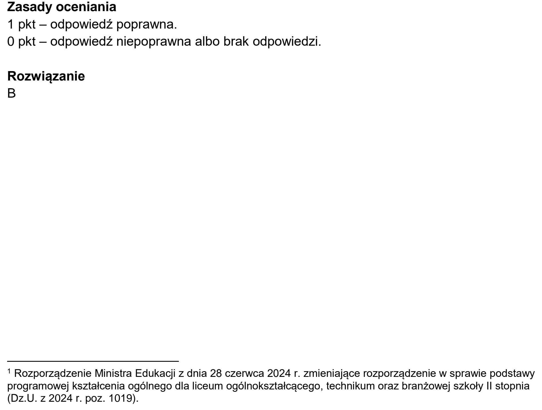 Matura dodatkowa, czerwiec 2025, odpowiedź do zadania 1