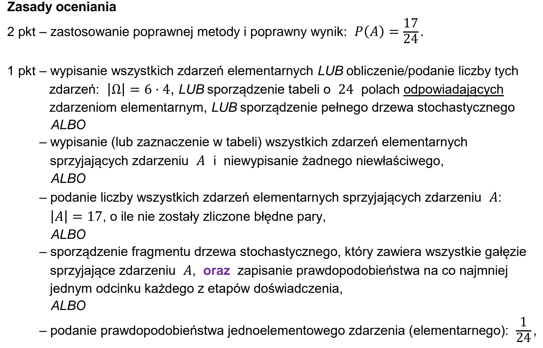 Matura dodatkowa, czerwiec 2025, odpowiedź do zadania 27, fragment 1