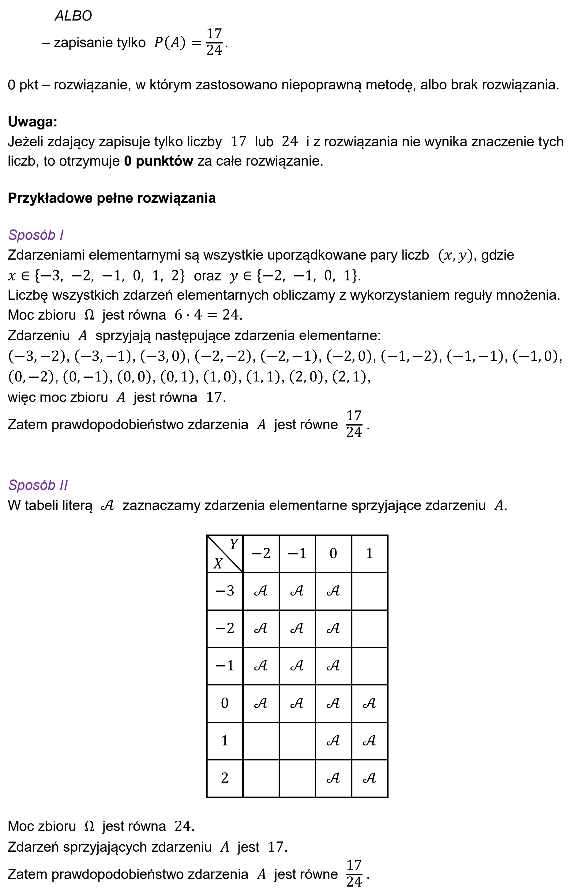 Matura dodatkowa, czerwiec 2025, odpowiedź do zadania 27, fragment 2