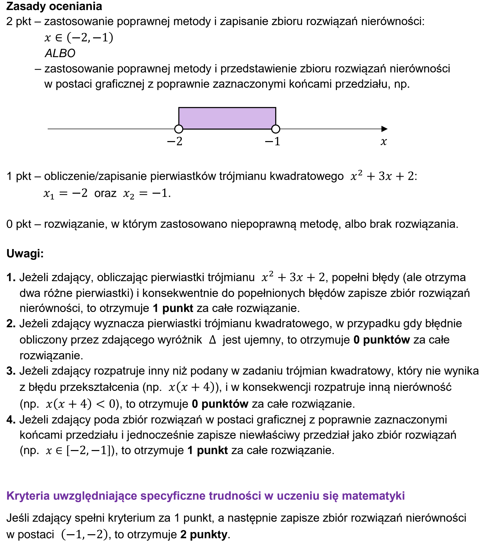 Matura dodatkowa, czerwiec 2025, odpowiedź do zadania 9, fragment 1