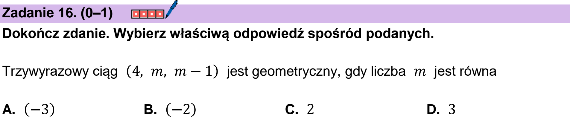 Matura dodatkowa, czerwiec 2025, podgląd zadania 16