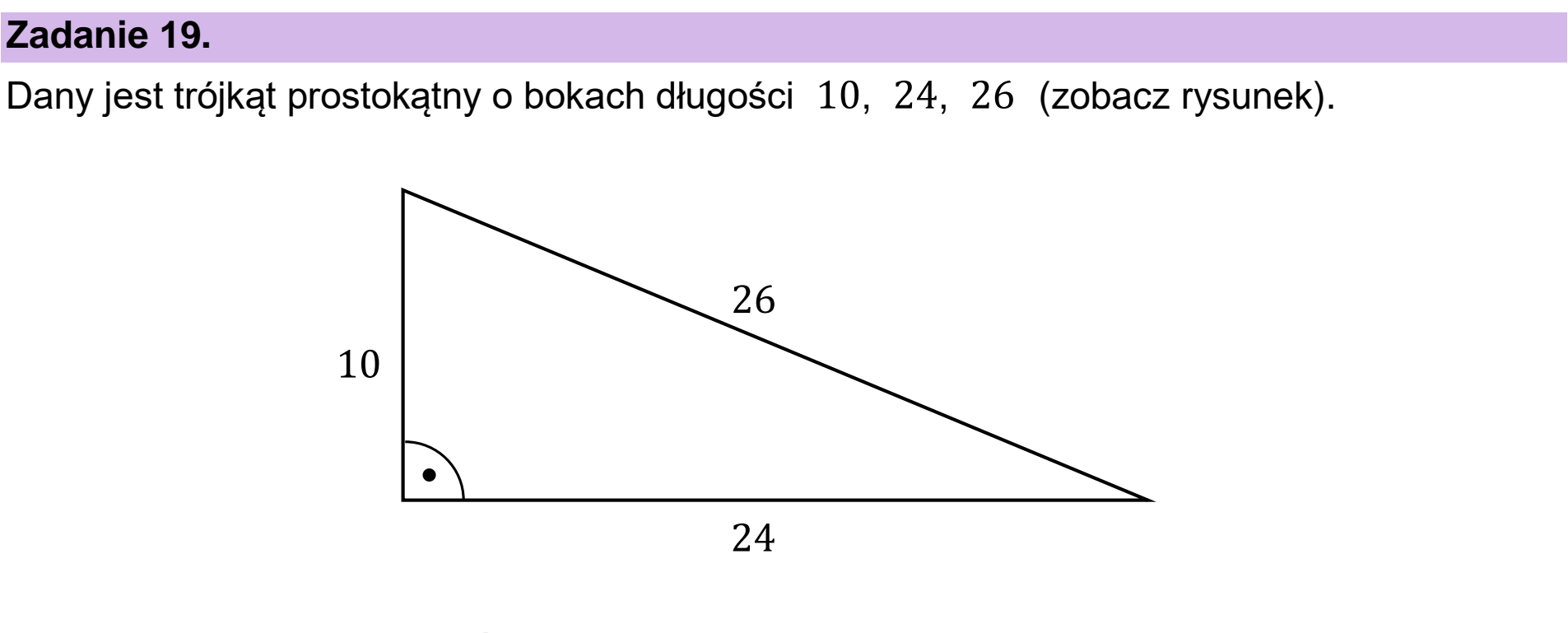 Matura dodatkowa, czerwiec 2025, wstęp zadania 19