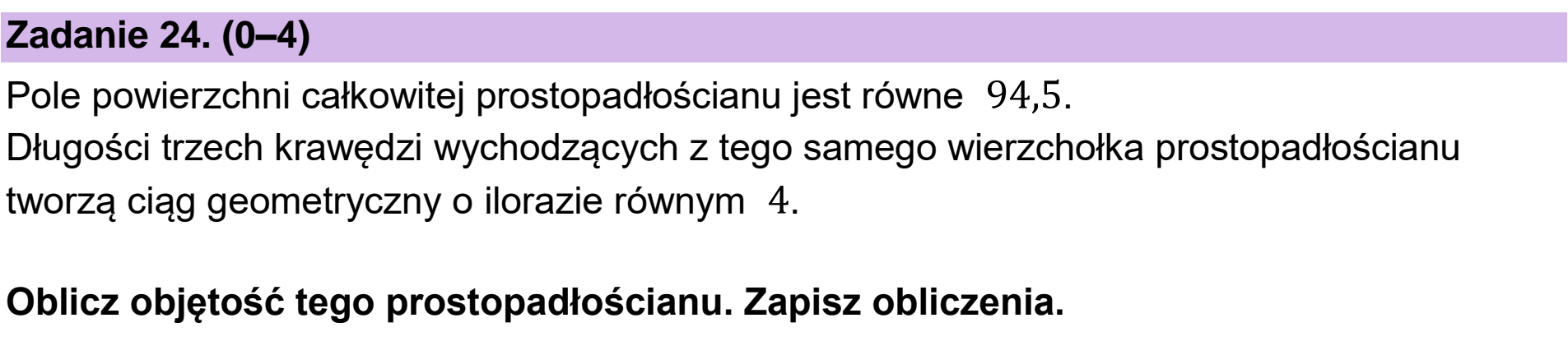Matura dodatkowa, czerwiec 2025, podgląd zadania 24