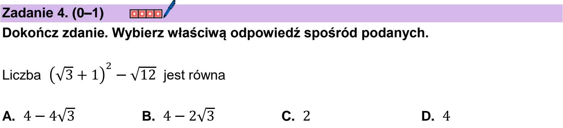 Matura dodatkowa, czerwiec 2025, podgląd zadania 4