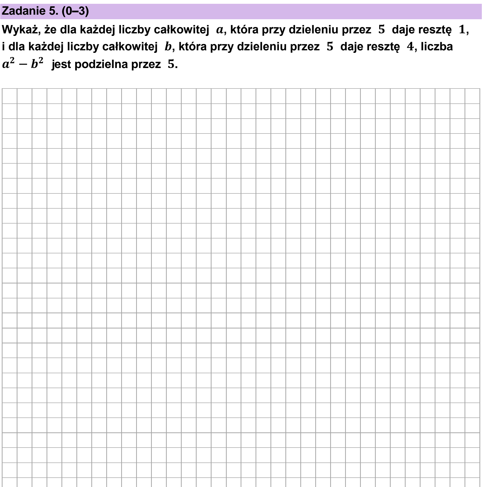 Matura dodatkowa, czerwiec 2025, podgląd zadania 5