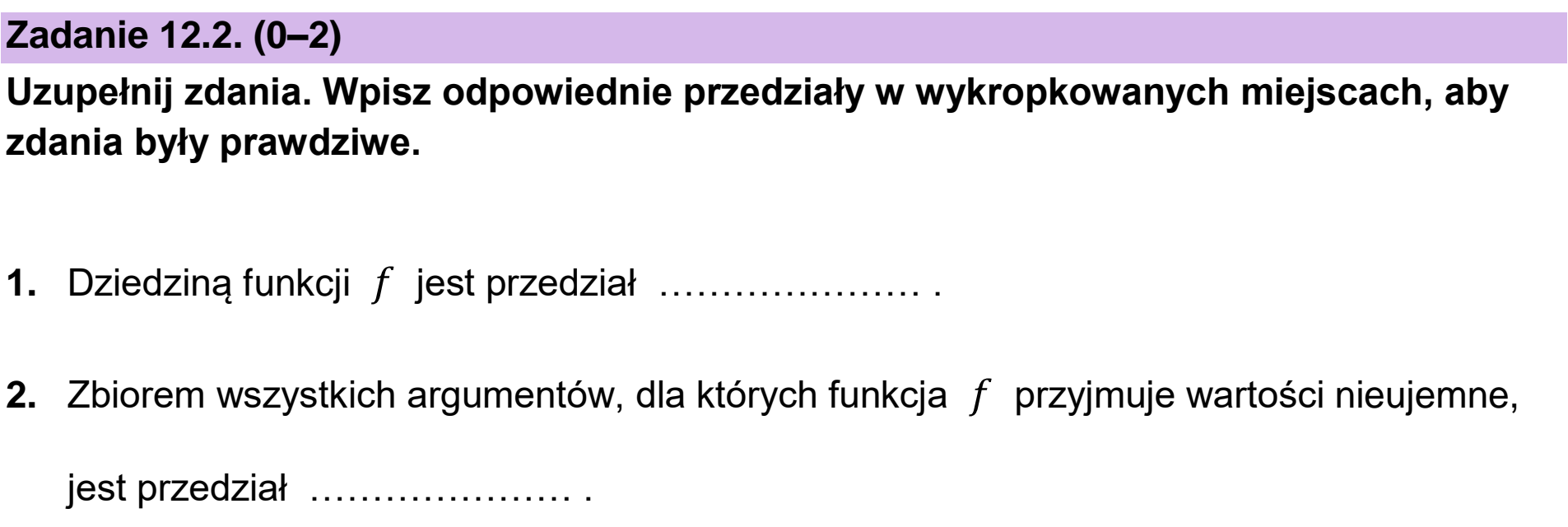 Matura dodatkowa, czerwiec 2026, zadanie 12.2