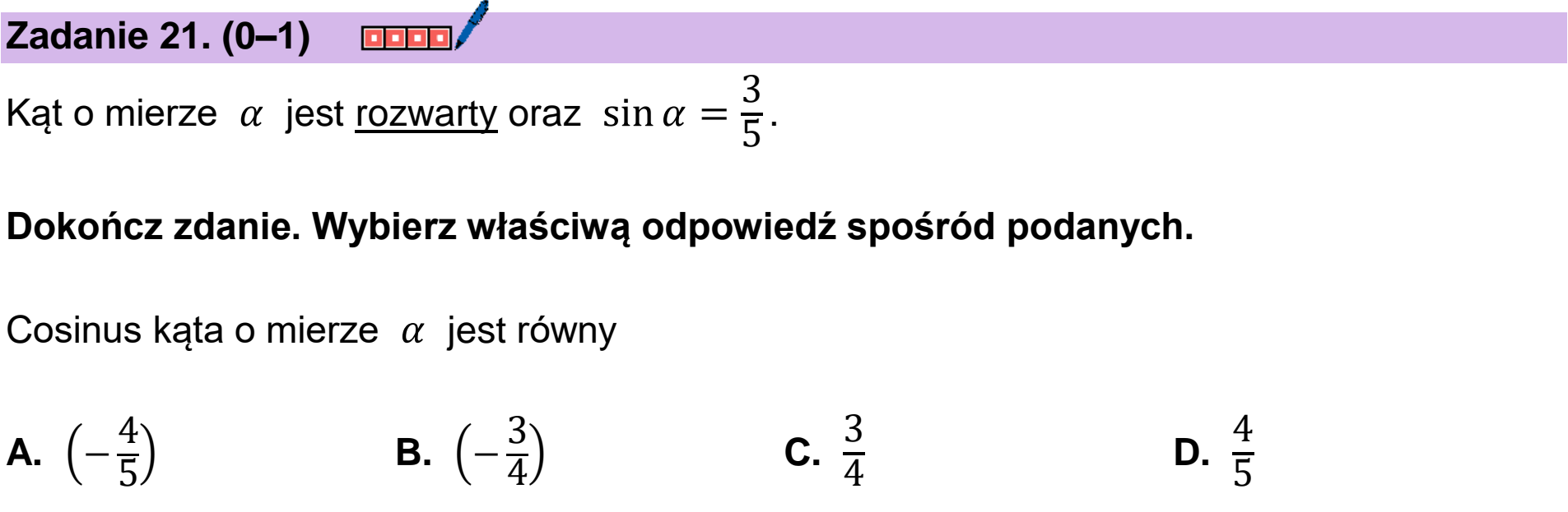 Matura dodatkowa, czerwiec 2026, podgląd zadania 21