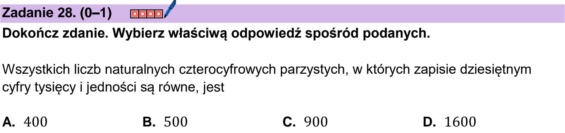 Matura dodatkowa, czerwiec 2026, podgląd zadania 28