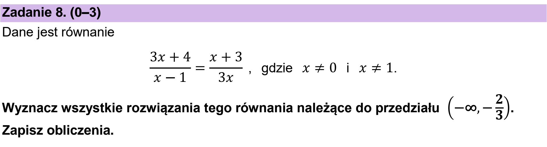 Matura dodatkowa, czerwiec 2026, podgląd zadania 8