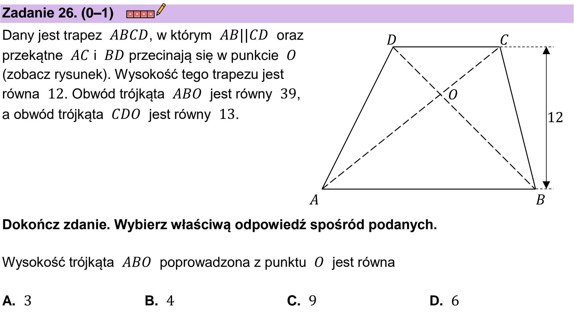 Matura próbna, grudzien 2022, podgląd zadania 26