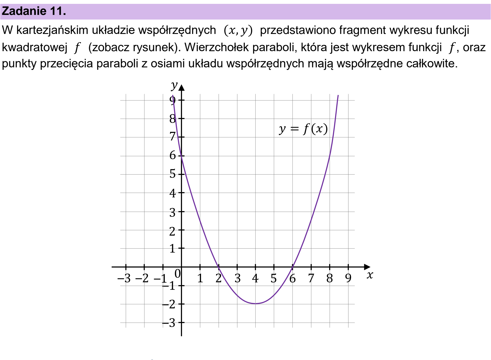 Matura próbna, grudzien 2023, wstęp zadania 11
