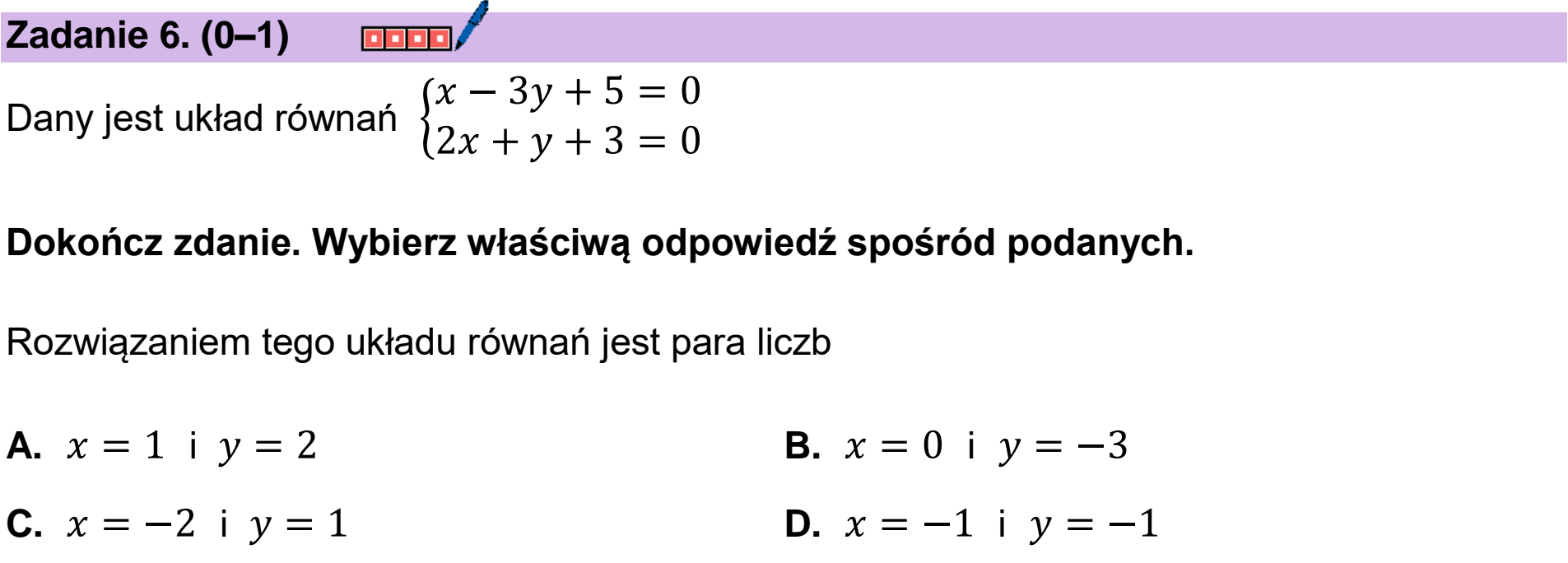 Matura próbna, grudzien 2023, podgląd zadania 6