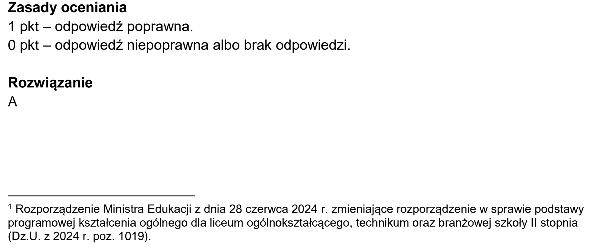 Matura próbna, grudzien 2024, odpowiedź do zadania 2