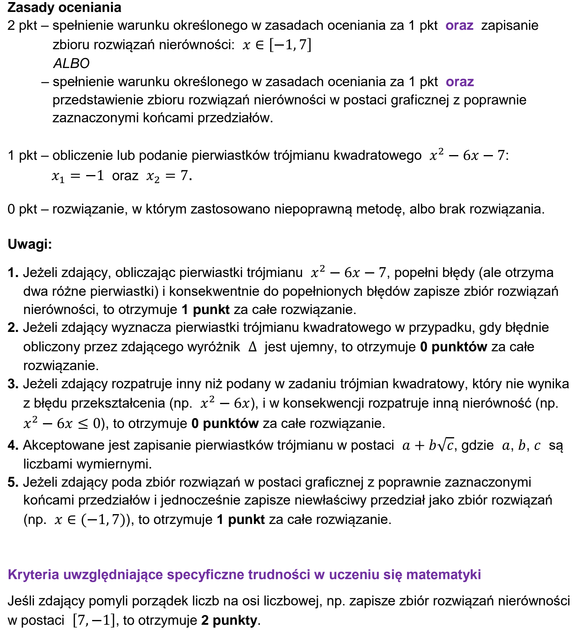Matura próbna, grudzien 2024, odpowiedź do zadania 9, fragment 1