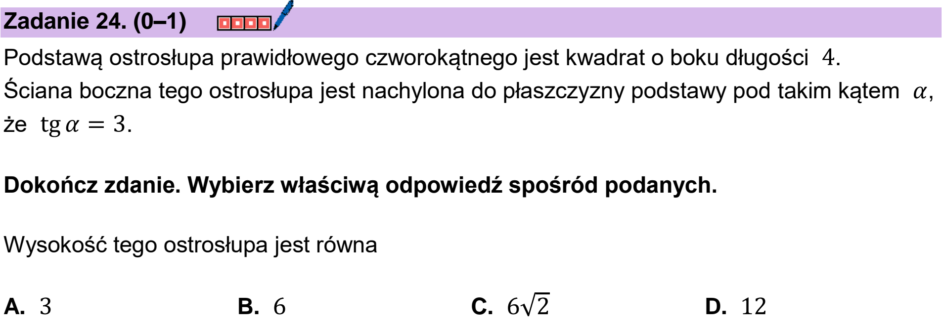 Matura próbna, grudzien 2024, podgląd zadania 24