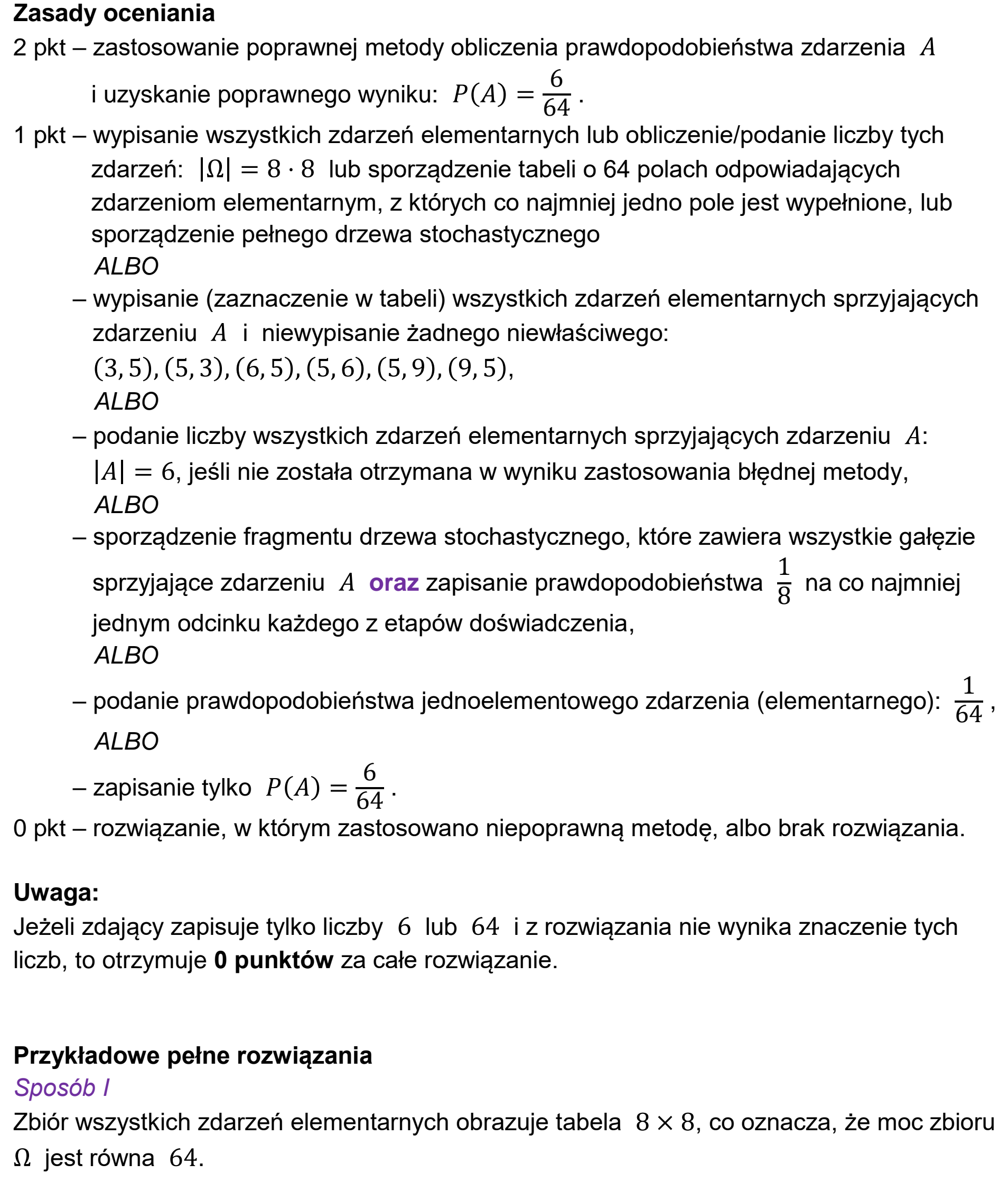 Matura, maj 2023, odpowiedź do zadania 30, fragment 1