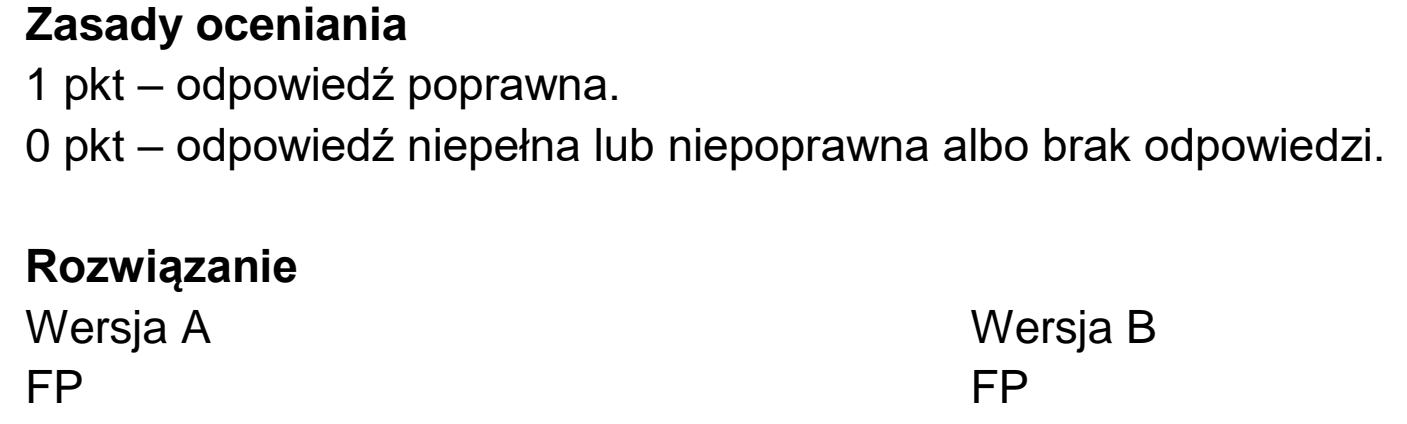 Matura, maj 2023, odpowiedź do zadania 31.1