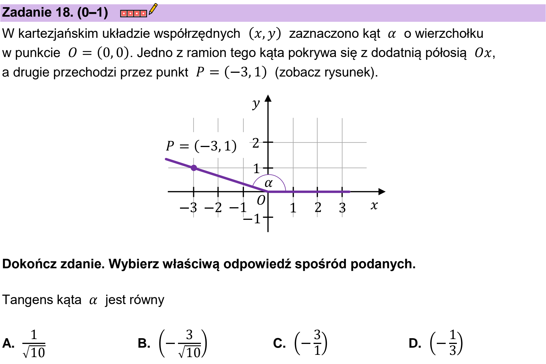 Matura, maj 2023, podgląd zadania 18