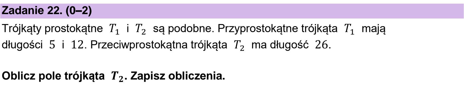 Matura, maj 2023, podgląd zadania 22