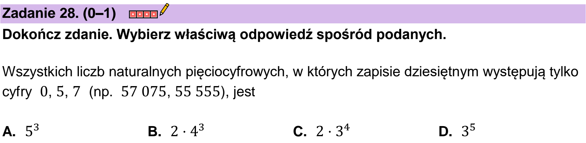 Matura, maj 2023, podgląd zadania 28