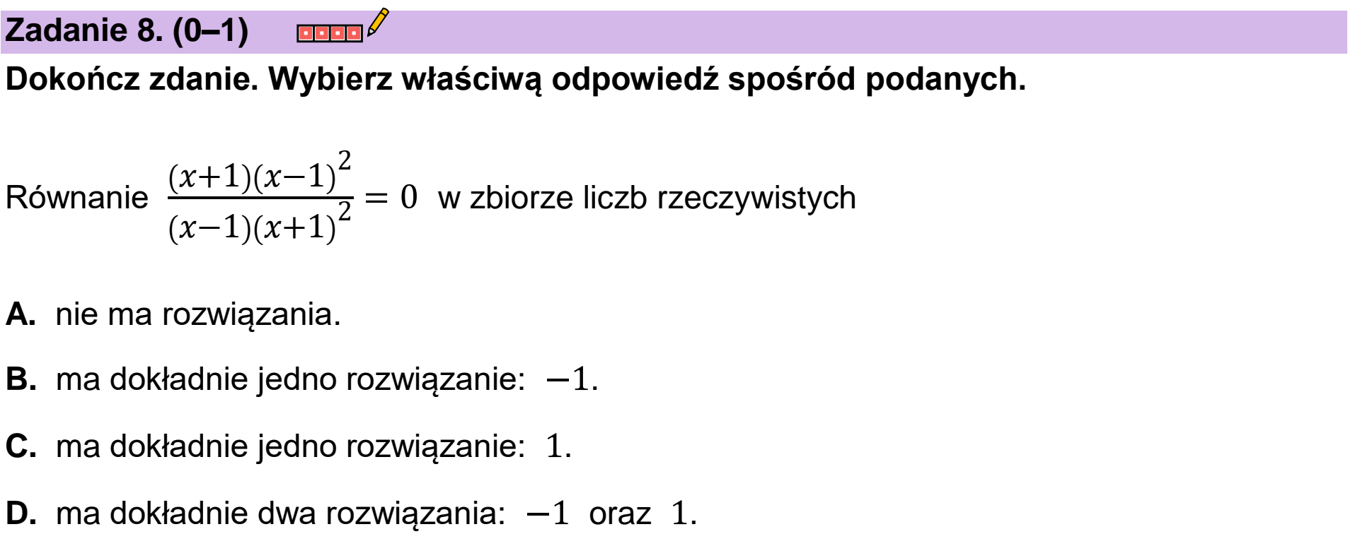 Matura, maj 2023, podgląd zadania 8