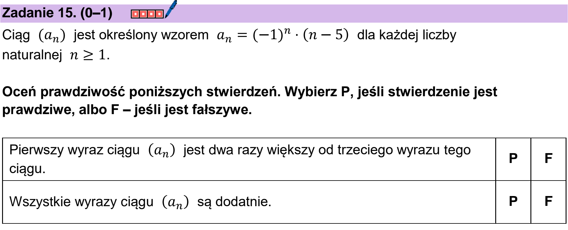 Matura, maj 2024, podgląd zadania 15