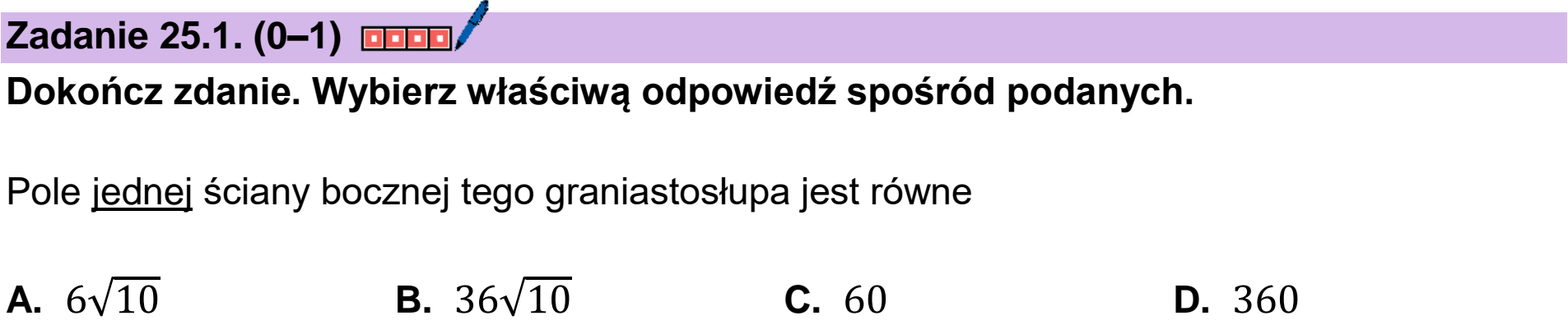 Matura, maj 2024, zadanie 25.1