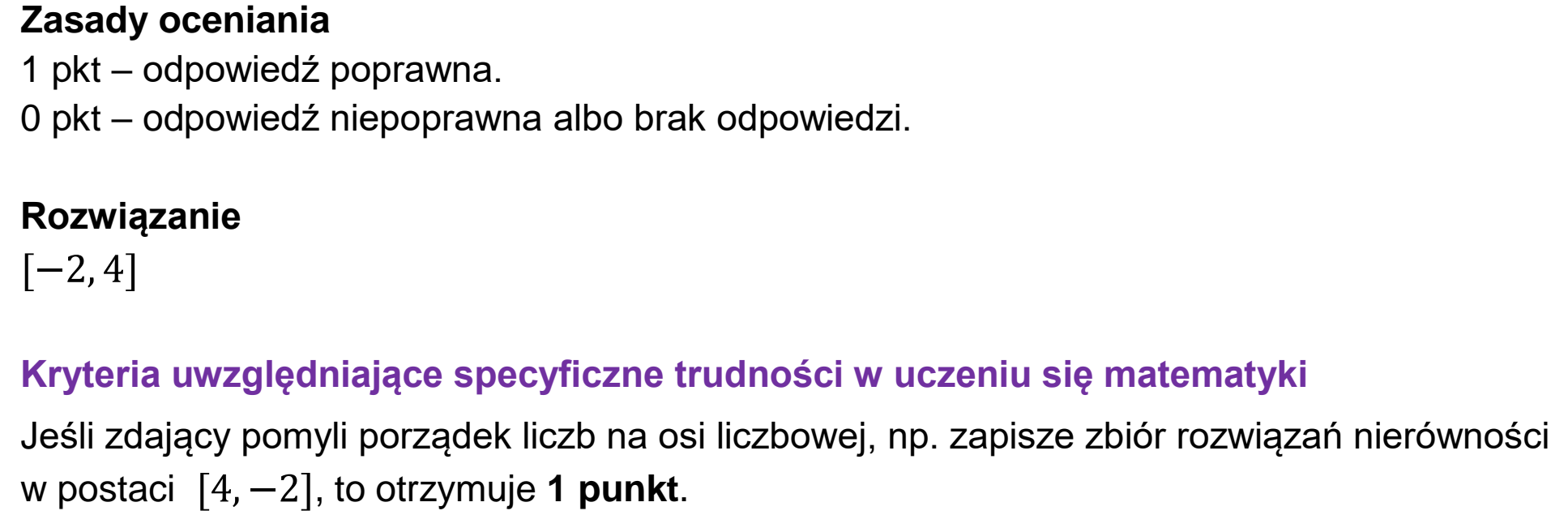 Matura, maj 2024, odpowiedź do zadania 14.1