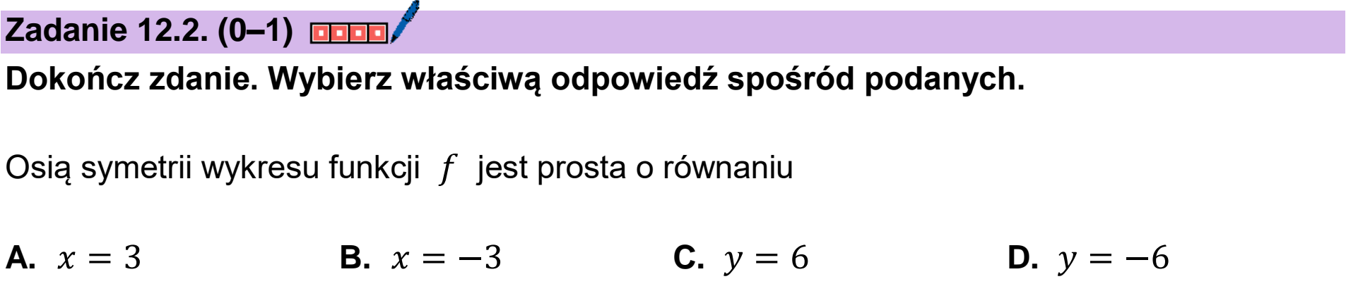 Matura, maj 2025, zadanie 12.2
