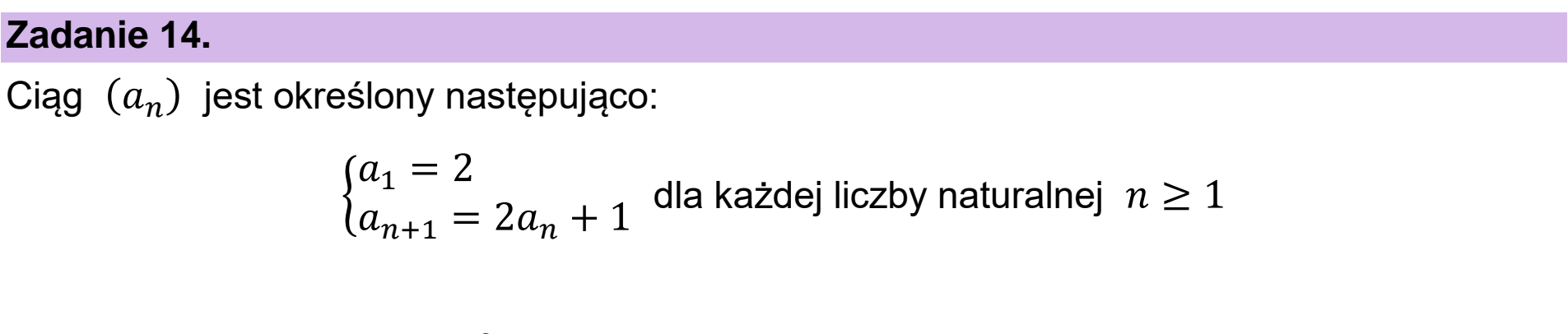 Matura, maj 2025, wstęp zadania 14