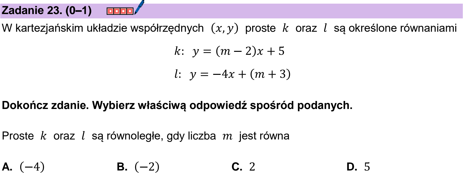 Matura, maj 2025, podgląd zadania 23