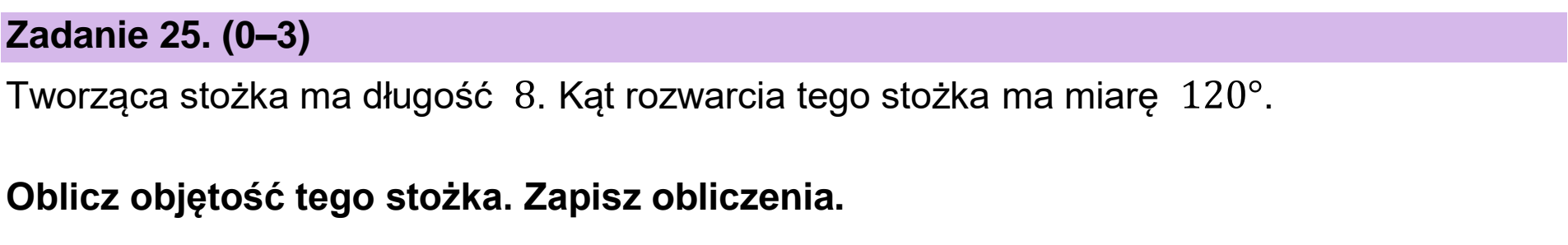 Matura, maj 2025, podgląd zadania 25