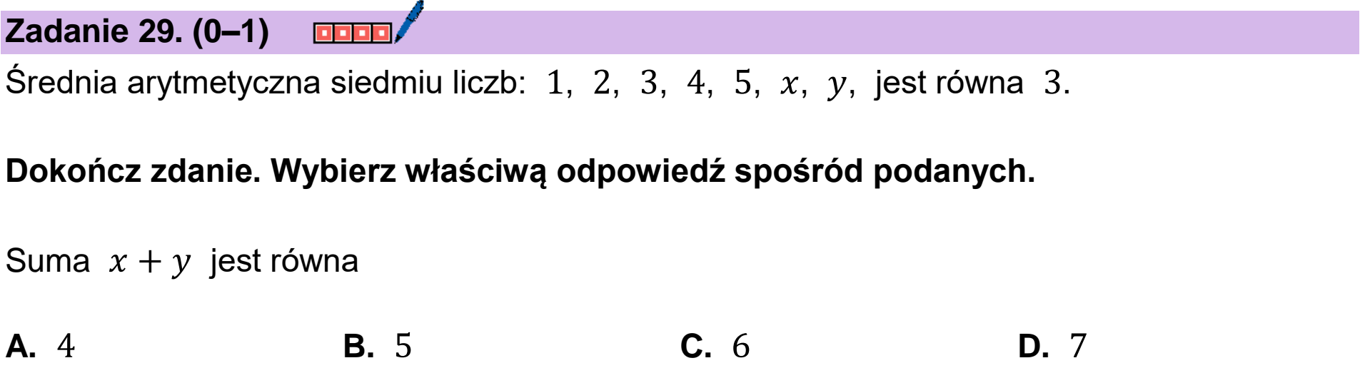 Matura, maj 2025, podgląd zadania 29
