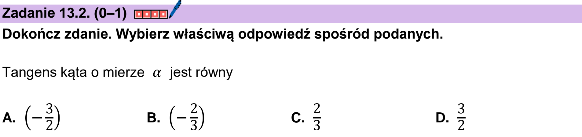Matura, maj 2026, zadanie 13.2