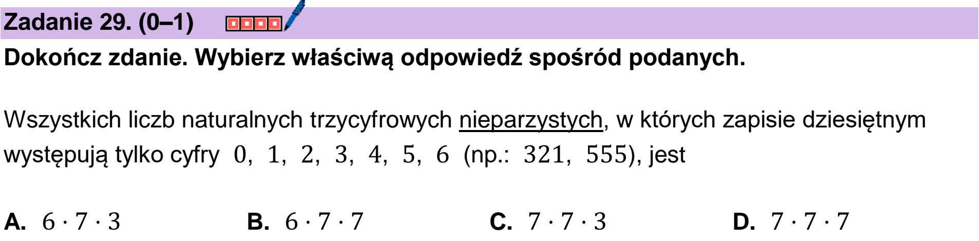 Matura, maj 2026, podgląd zadania 29