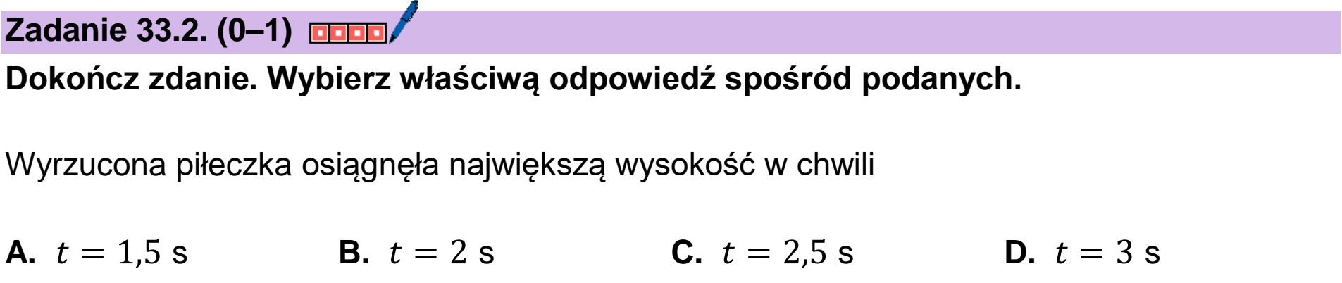 Matura, maj 2026, zadanie 33.2