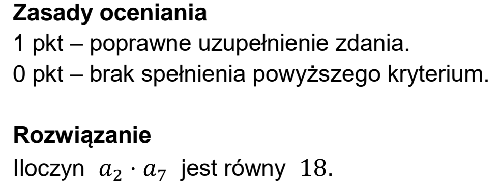 Matura, maj 2026, odpowiedź do zadania 17