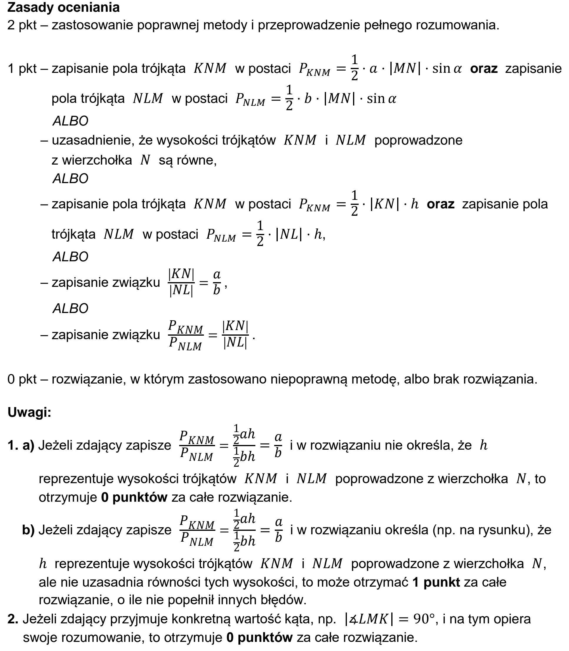 Matura, maj 2026, odpowiedź do zadania 21