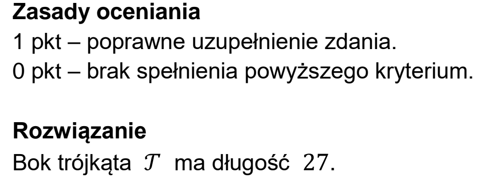 Matura, maj 2026, odpowiedź do zadania 22