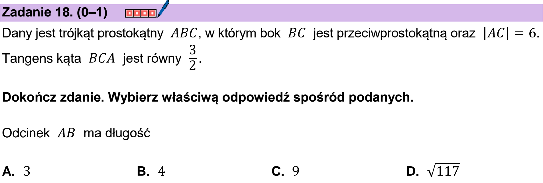 Matura próbna, marzec 2026, podgląd zadania 18