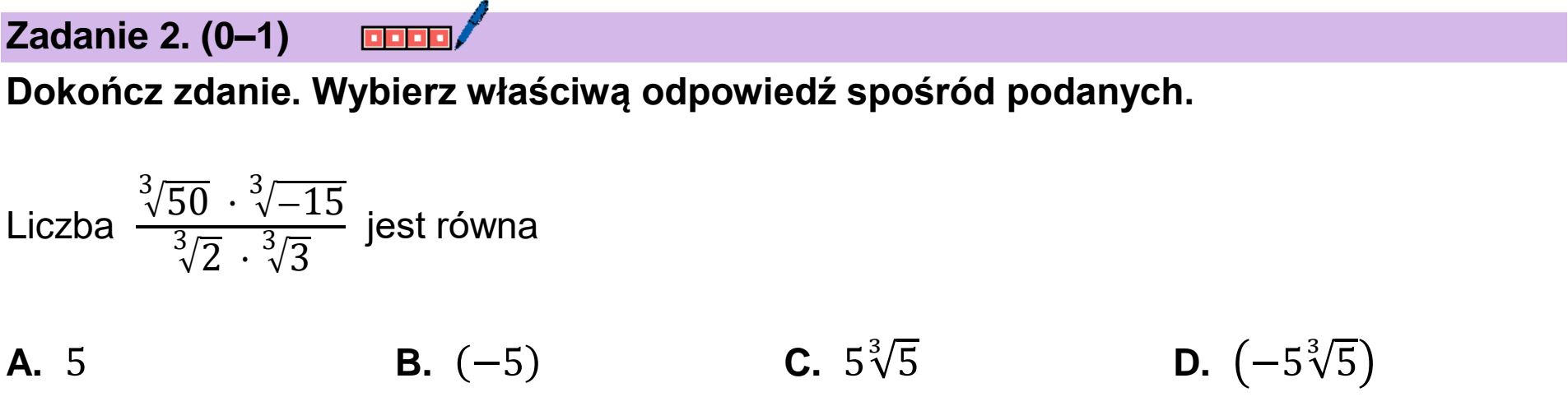 Matura próbna, marzec 2026, podgląd zadania 2